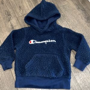 Champion Boys Sherpa Hoodie Navy 4T